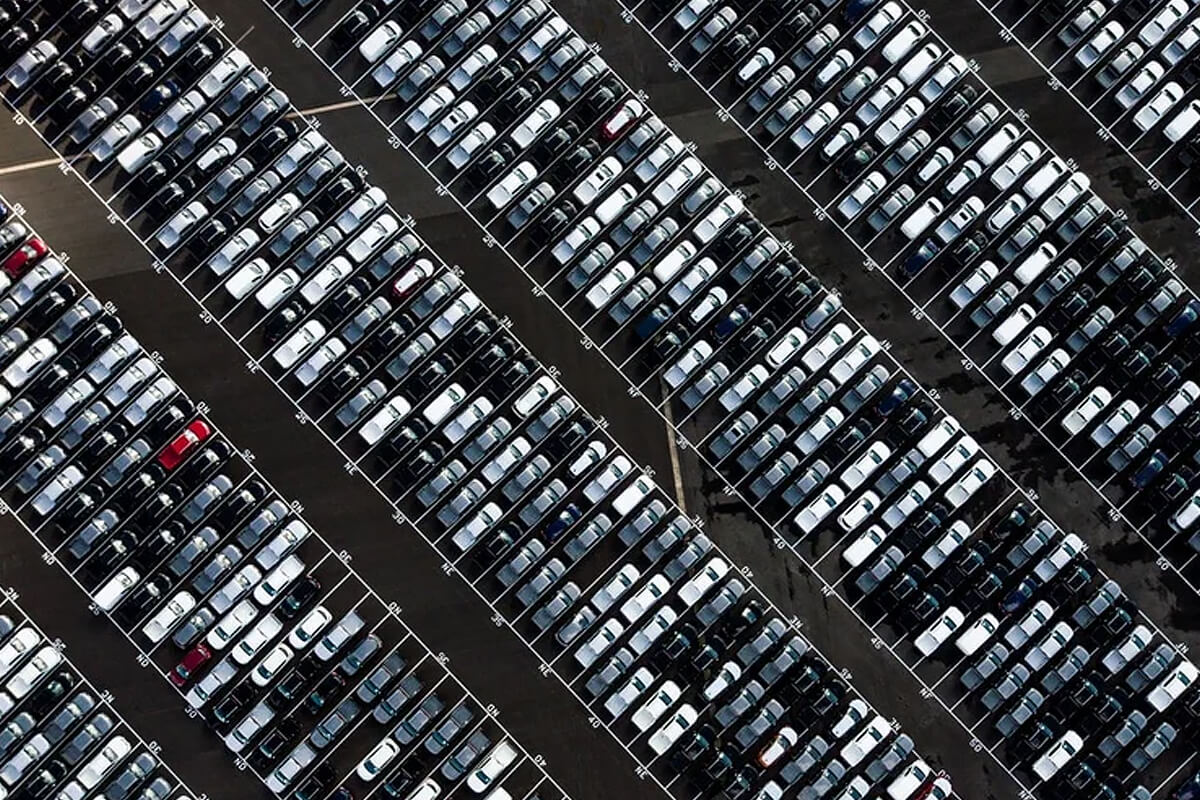 Vogelperspektive Fuhrpark